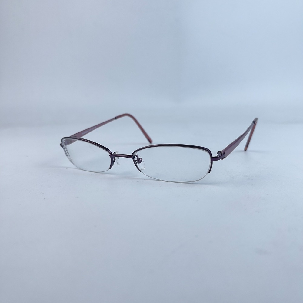 Adensco JOY JJF Women's‎ Eyeglasses Black Metal Cat Eye Half Rim 50-18-135 mm